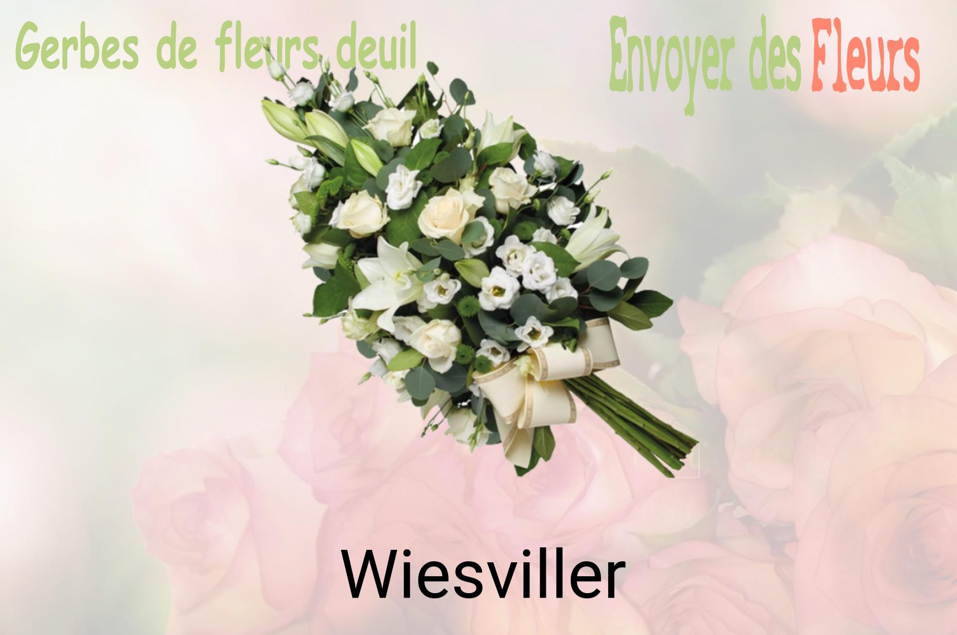 Gerbe de fleurs de deuil livrée à Wiesviller